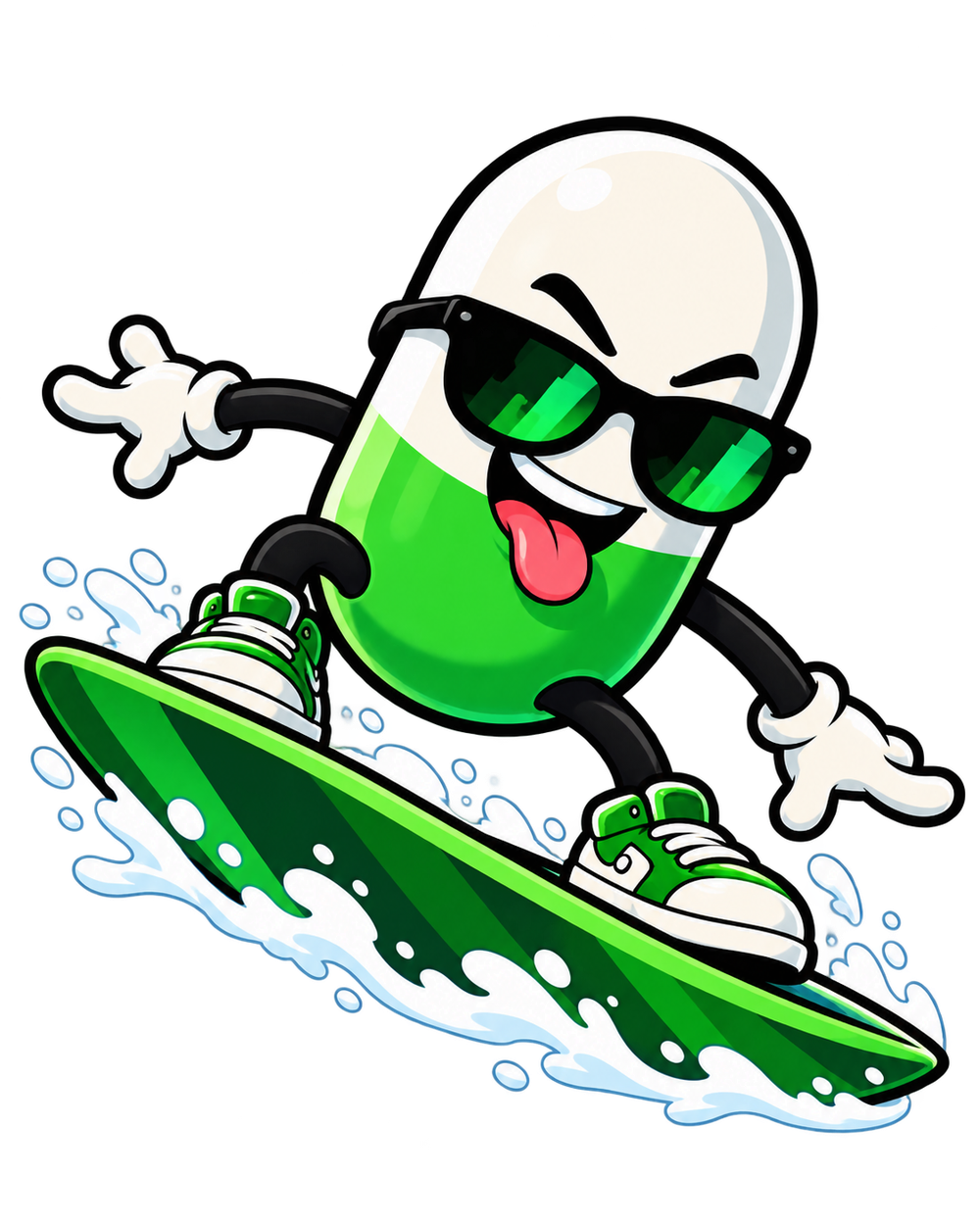 PUMP SURFER mascot